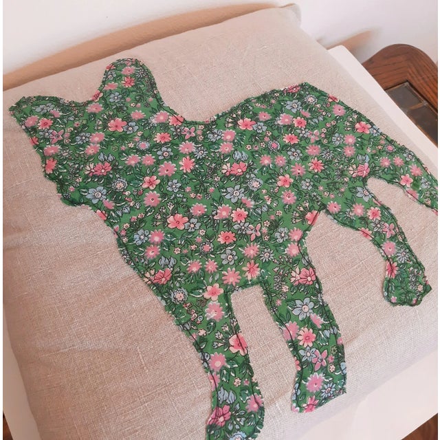 Textile French Chintz Bulldog Puppy Dog Pillow XL For Sale - Image 7 of 10