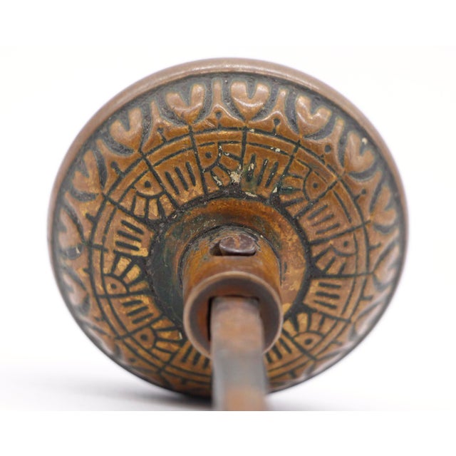 Early 20th Century Antique Kenton Lock Dark Bronze Passage Door Knob For Sale - Image 5 of 5