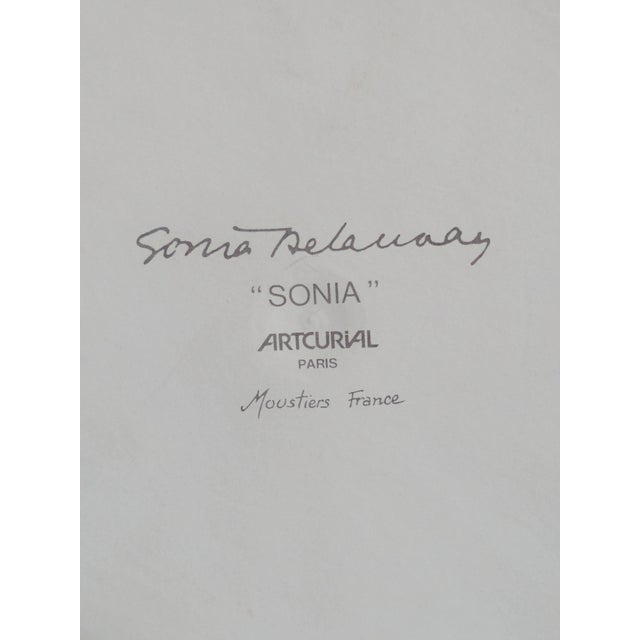 Abstraction in Colors Plate in Enameled Ceramic by Sonia Delaunay, 1985 For Sale - Image 3 of 6