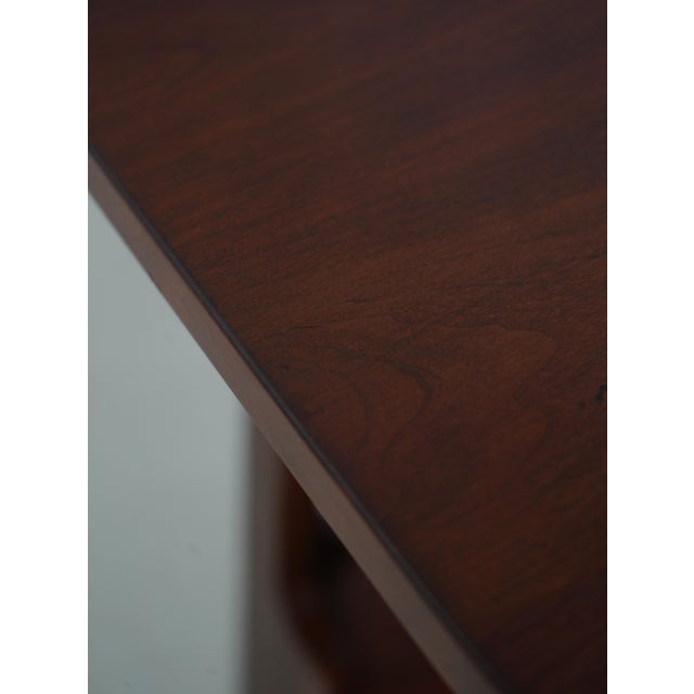 Brown Stickley Charles Limbert Design Cherry Pagoda Table For Sale - Image 8 of 12