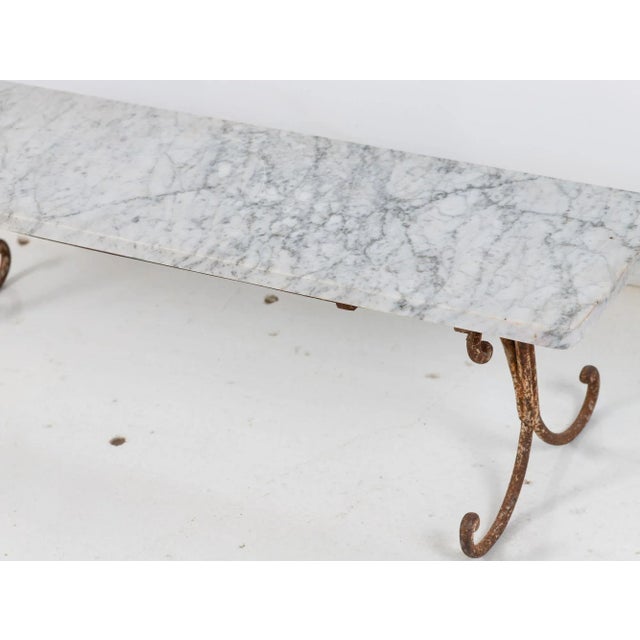White French Marble and Iron Dessert Stand, Mid 20th Century For Sale - Image 8 of 8