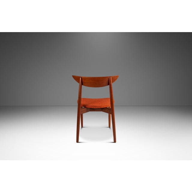 1960s Rare Danish Mid-Century Modern Desk / Side Chair in Teak & New Fabric by Harry Østergaard for Randers Møbelfabrik, Denmark, C. 1960s For Sale - Image 5 of 18