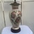 Vintage 35" Japanese Satsuma Style Ceramic and Brass Table Lamp With Tailor Made Shade For Sale - Image 4 of 12