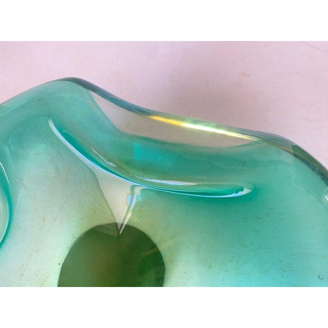 Vide Poche or Ashtray in Green Murano Glass, Italy, 1970s For Sale - Image 16 of 18