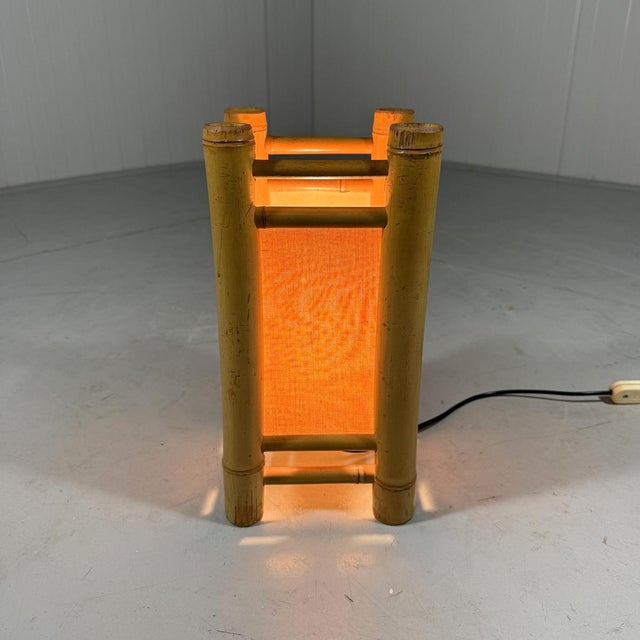 Rattan Table Lamp, 1970s For Sale - Image 15 of 16