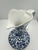 Blue Vintage Chinoiserie Blue & White Porcelain Ewer – Hand Painted Birds & Florals For Sale - Image 8 of 10