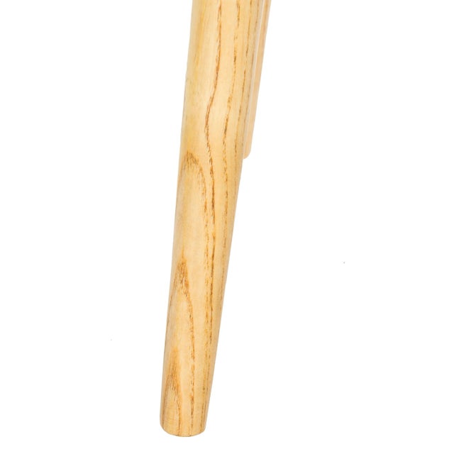 Tapered Leg Bench in Beige & Natural For Sale In Philadelphia - Image 6 of 7