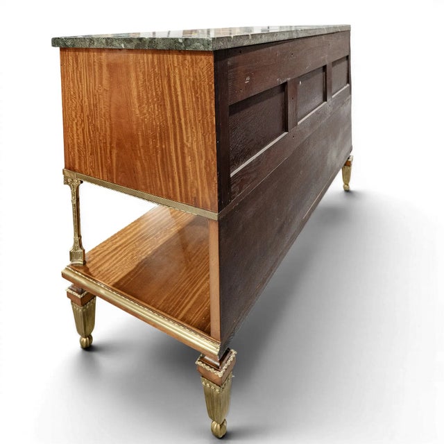 Antique French & Satinwood Marble Top Servers, Buffet, Sideboard For Sale - Image 9 of 9