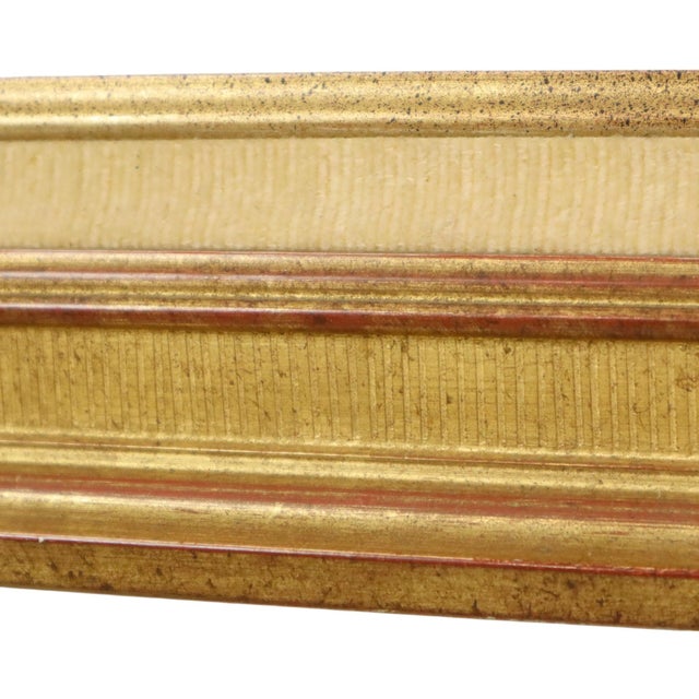 Sleek Gold Wooden Painting Frame For Sale - Image 12 of 15