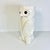 White 1970s Vintage Boho Chic Arts & Crafts Trompe L’Oeil Owl Ceramic Umbrella Stand. For Sale - Image 8 of 13