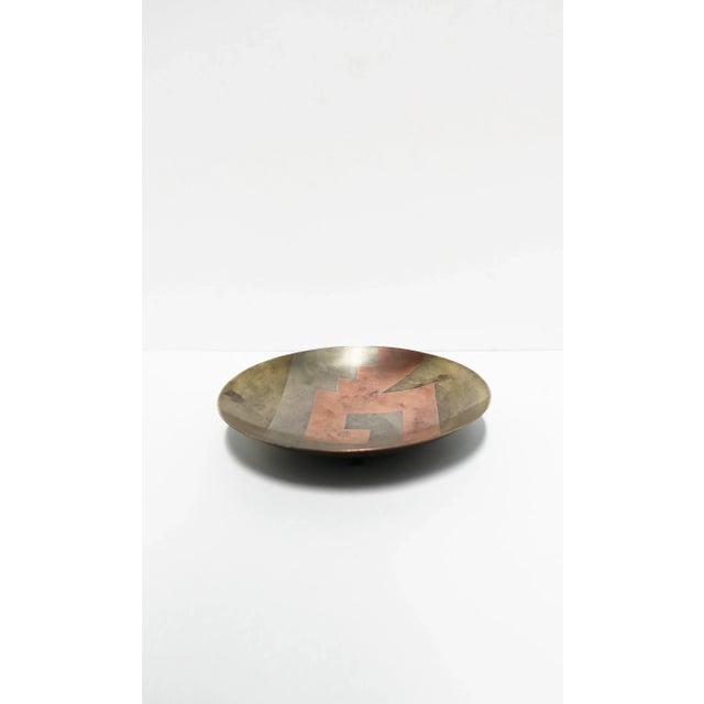 Brass Modern Metals Bowl by E Cabello, Circa 1960s, Mexico For Sale - Image 8 of 12