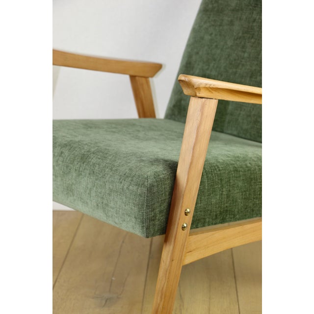 Vintage Lounge Chair in Structural Light Wood, 1970 For Sale - Image 9 of 11