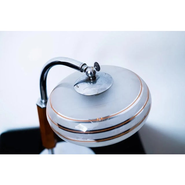 Brown Art Deco Table Lamp, 1930s For Sale - Image 8 of 12