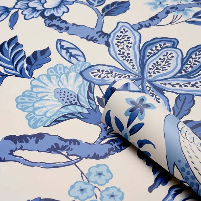 Not Yet Made - Made To Order SAMPLE - Schumacher x Timothy Corrigan Huntington Gardens Wallpaper In Ivory For Sale - Image 5 of 5