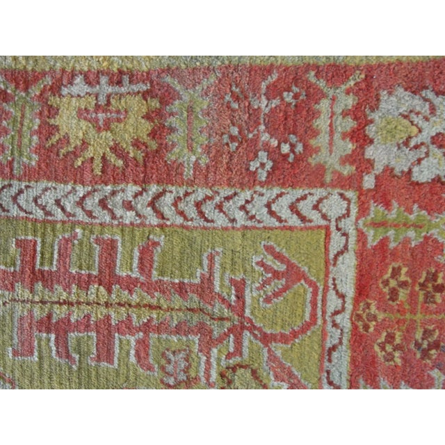 Antique Turkish Oushak Tree-of-Life Rug, Western Anatolia, Circa 1900 For Sale In Chicago - Image 6 of 11