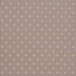Sample - Schumacher Ludus Stripe Fabric in Brown For Sale