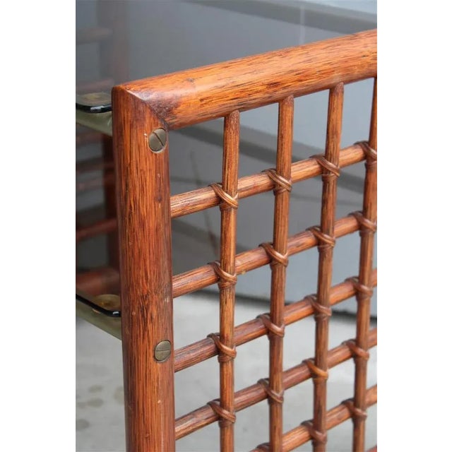 Bamboo Bedside Table by Tobia & Afra Scarpa for B&b Italia, 1970s For Sale - Image 6 of 7