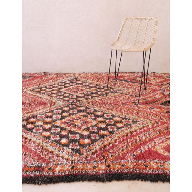 1980s Authentic Vintage Moroccan Rug - 12.5 X 6.8 Ft For Sale - Image 5 of 11