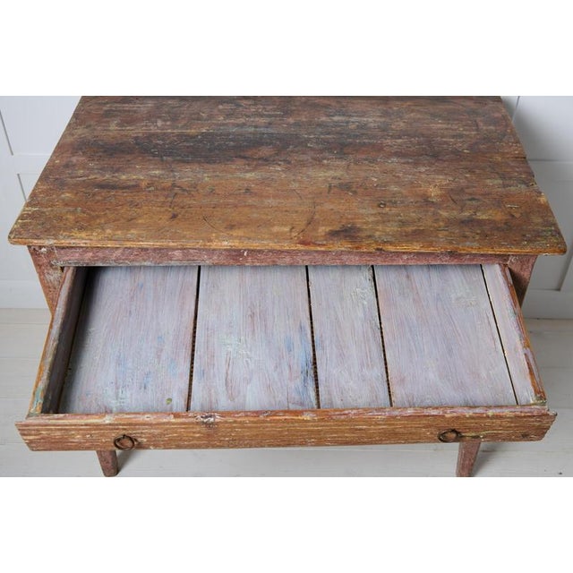 Antique Folk Art Rustic Chest of Drawers in Pine For Sale - Image 10 of 14