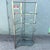 Silver Postmodern Sculpted Brushed Metal Etagere/Bookshelf With Tear Drop Glass Shelves For Sale - Image 8 of 12