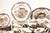 Classic Johnson Brothers Heritage Hall / Georgian ironstone dinnerware set reflects the timeless pattern "Georgian Town...