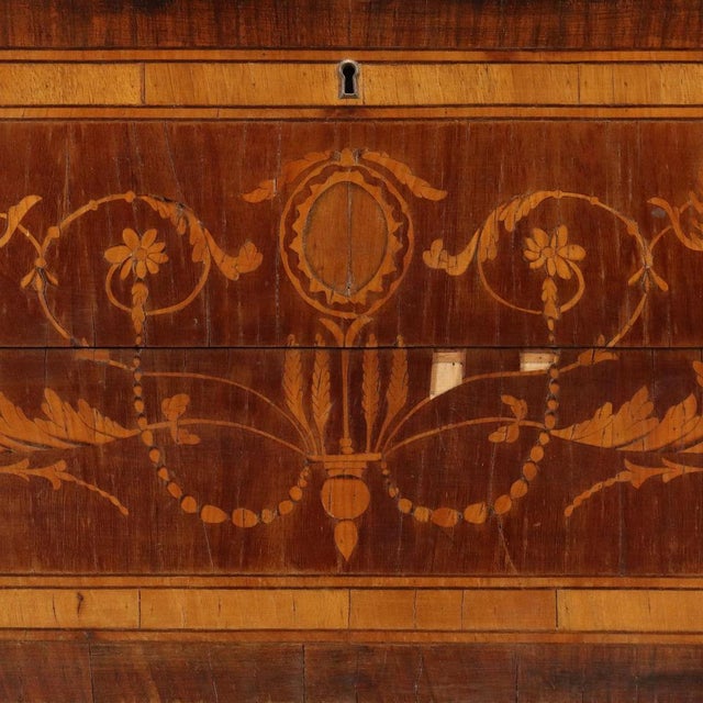 Neoclassical Style Mahogany Chest of Drawers For Sale - Image 6 of 12