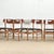 1960s Vintage Chairs in Oak by Bramin, 1960, Set of 6 For Sale - Image 5 of 6