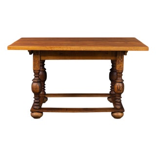 Baroque Oak Dining Table For Sale