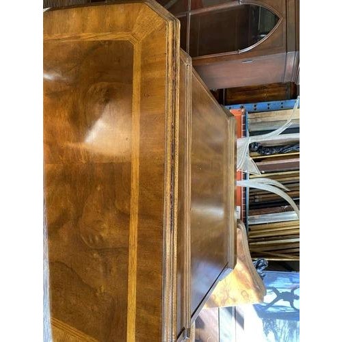 Wood Drexel Heritage Georgian Chippendale Style Inlaid Mahogany Executive Office Desk For Sale - Image 7 of 12