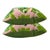 Pair 24'' Pink&Green Foliage Pillows For Sale - Image 4 of 4