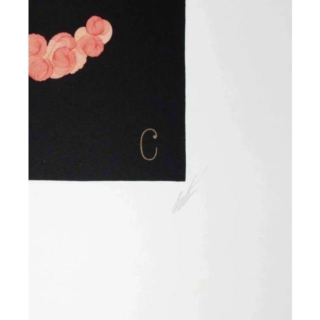 Letter c - from the suite letters of the alphabet is a contemporary artwork realized by erté (romain de tirtoff....