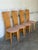 Highback Slat Dining Chairs Set of 4 New Upholstery Vintage Mid-Century Modern 1970s For Sale - Image 9 of 11