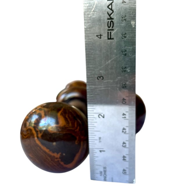 Antique Bennington Ceramic Door Knobs – A Pair (C. 19th Century) For Sale In Jacksonville, FL - Image 6 of 6