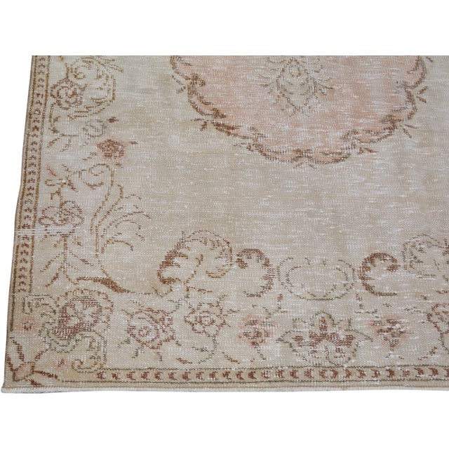 Turkish Vintage Turkish Anatolian Hand Knotted Wool Rug, 4'9'x9'1'' For Sale - Image 3 of 5