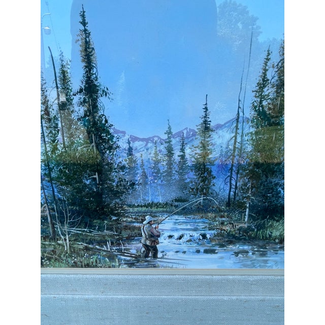 Paint Kirk Randall Painting Utah Native Artist 1952-Present, Framed For Sale - Image 7 of 10