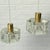 1960s Pendant Lamps in Brass and Glass by Carl Fagerlund for Orrefors, Sweden, 1960s, Set of 2 For Sale - Image 5 of 11