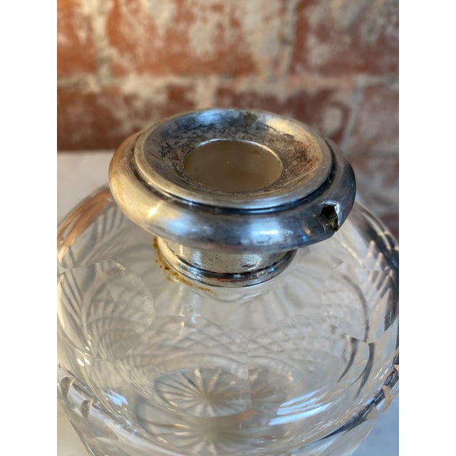 Mid-Century Modern 1950s Decorative Crystal Bottle Made in Italy For Sale - Image 3 of 7