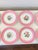 Antique French Pink Old Paris Porcelain hand-painted dessert set with 12 plates and 5 assorted tazzas, porcelain with gilt accents - 17 pcs For Sale - Image 9 of 18