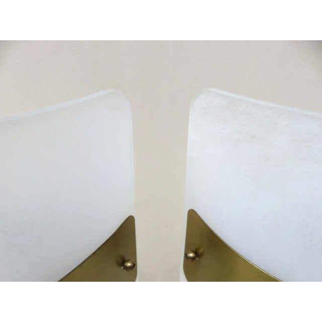 Large Austrian Brass & Clear Acrylic Glass Sconces, 1960s, Set of 2 For Sale - Image 9 of 18