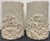 Sculptural Pair of Postmodern Mactan Stone & Glass Top Side Tables For Sale In Miami - Image 6 of 7