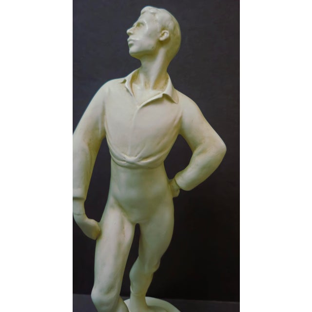 1940s Signed Fred Press Figurines of Ballet Dancers - A Pair For Sale - Image 9 of 15