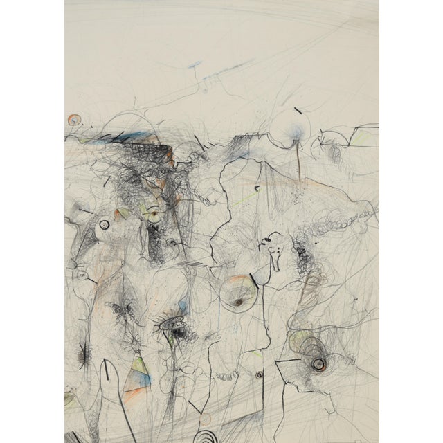 1970s Armin Sandig, Quarry in Pygmalien, 1976, Crayon & Pencil For Sale - Image 5 of 9