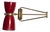 Adjustable Wall Lamp attributed to Robert Mathieu, France, 1950s For Sale