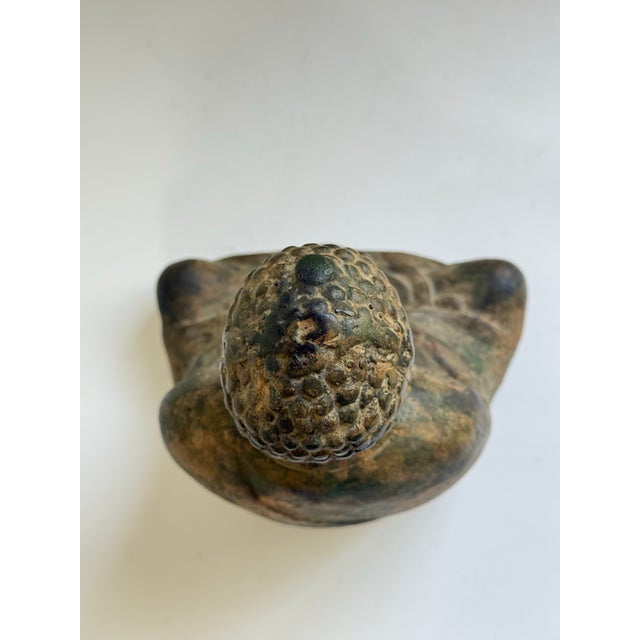 Bronze Mid 20th C. Otajiri Japan Cast Iron Seated Buddha Sculpture For Sale - Image 8 of 9