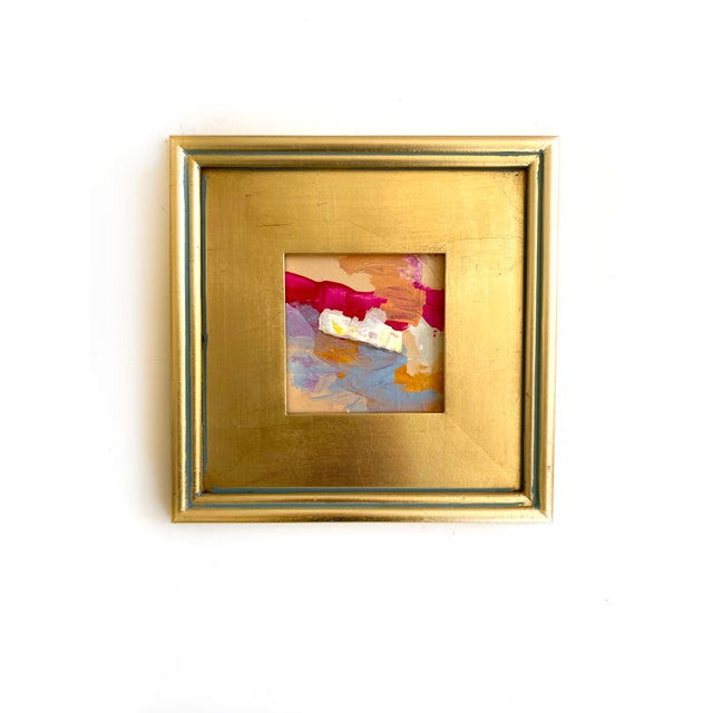 "Heart Ache" Pair of Framed Mini Paintings by Jessalin Beutler For Sale - Image 4 of 6