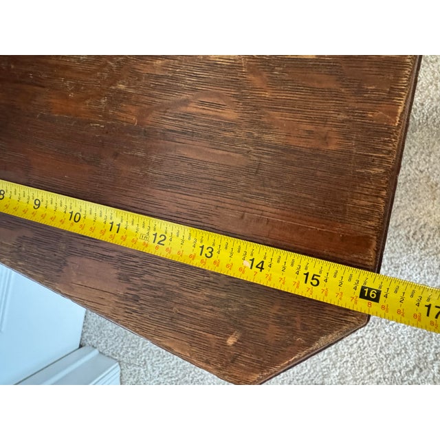 Wood Antique English Georgian 18th Century Hall Prayer Chair For Sale - Image 7 of 8