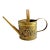 Vintage Embossed Brass Floral Watering Can With Roses For Sale