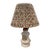 Porcelain Lamp With Floral Pleated Empire Lampshade For Sale