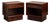 Brazilian Rosewood Nightstand End Tables by Westnofa, Pair For Sale