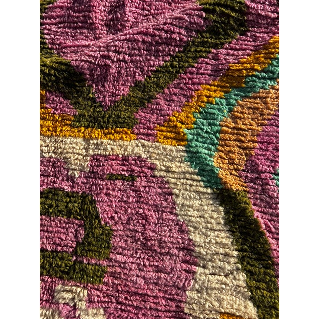 Vintage Berber Moroccan Rug, 1990 For Sale - Image 4 of 10